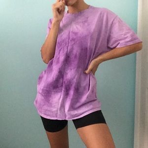 Hand Sewn Purple Tie Dye TShirt